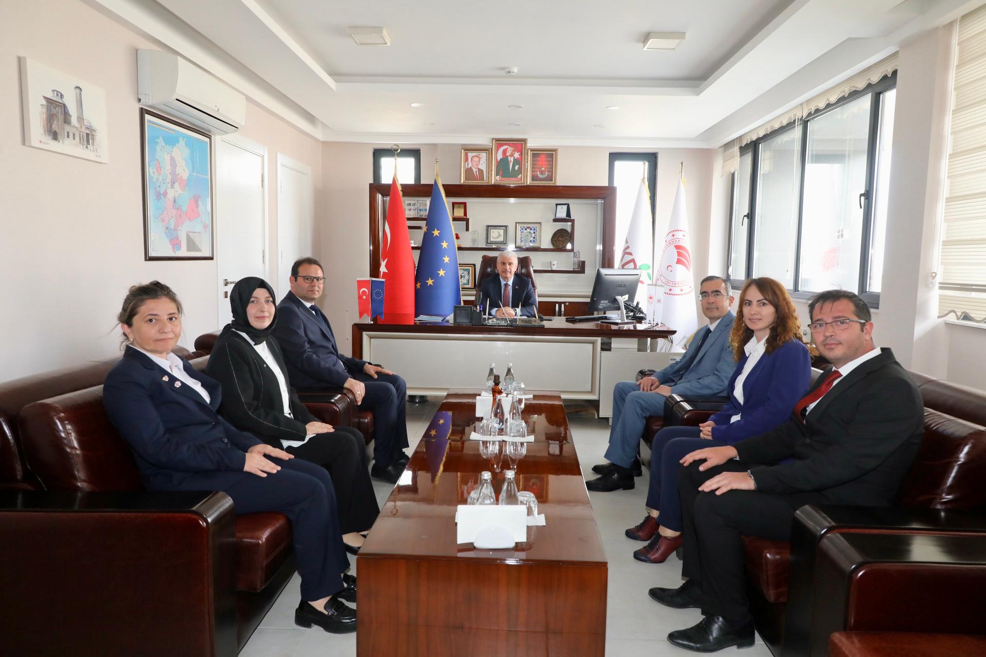 Vali Akın’dan TKDK Konya İl Koordinatörlüğü’ne ziyaret