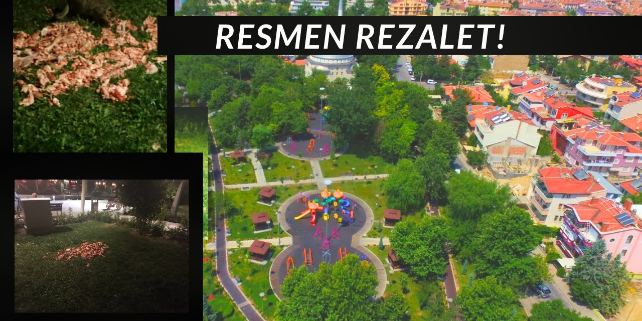 Konya'nın en modern üniversitesinin yananındaki park çiğ et problemi ile cebelleşiyor. Bir aydır adım atılmadı
