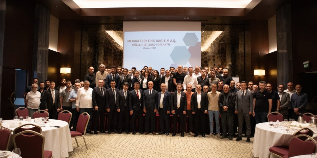 MEDAŞ Konya'da bulunan elektrikçilerle bir araya geldi