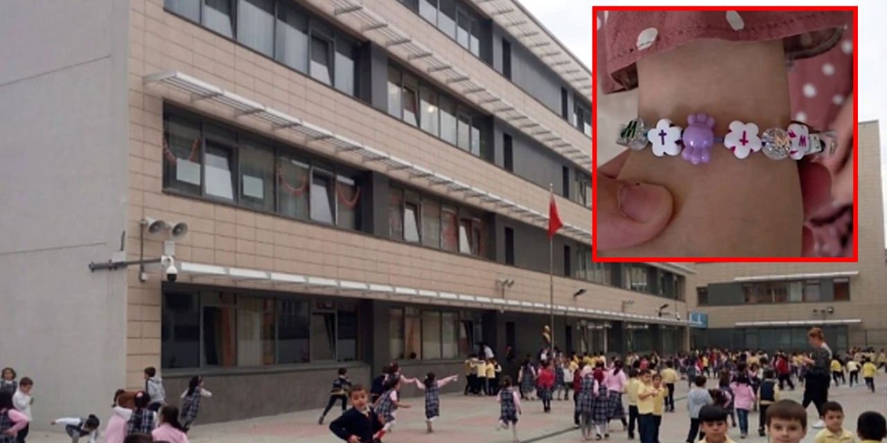 İstanbul'da skandal! Okul kantininde haç işaretli bileklik satmışlar, velilerden tepki yağıyor