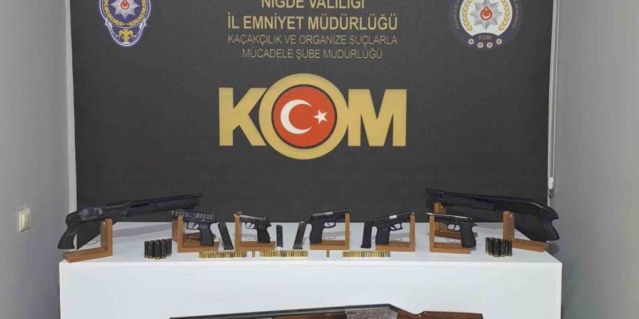 Niğde’de ruhsatsız silah operasyonu: 16 şüpheli gözaltında
