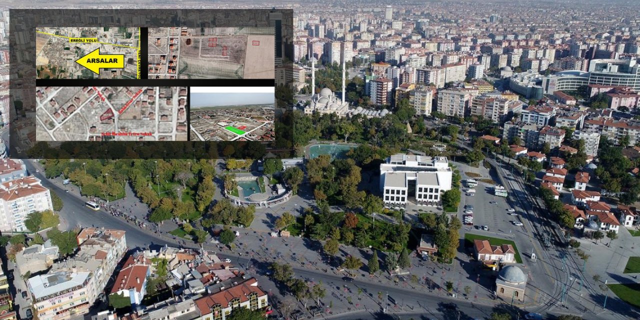 Konya'nın Başak mahallesinde artık ev yerine uydu görüntüsü satılıyor