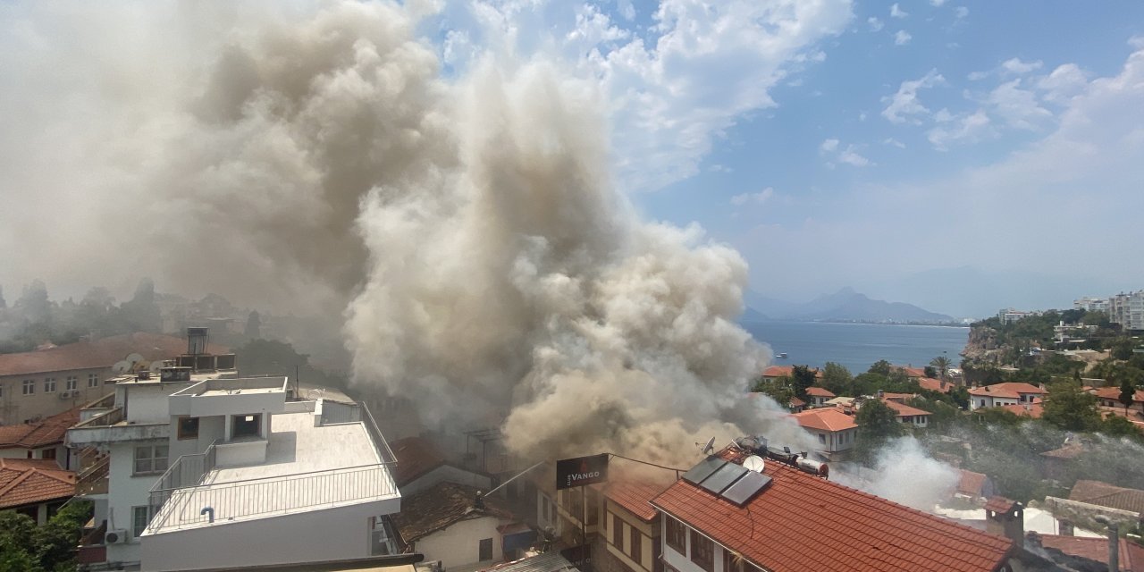 Korkutan yangın 2 saatte kontrol altına alındı