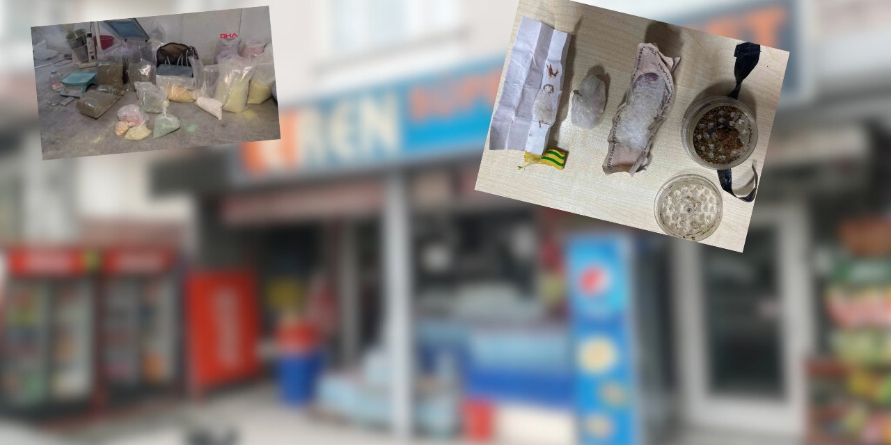 Konya'da torbacıların marketinde ele geçirilenler şaşırttı! On binlerce hap, kilo kilo uyuşturucu