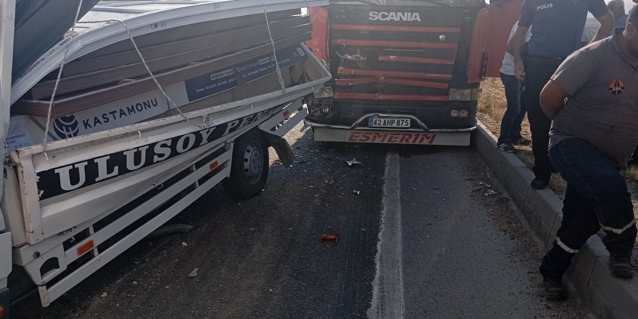 Konya’da zincirleme kaza: 1 kişi yaralandı