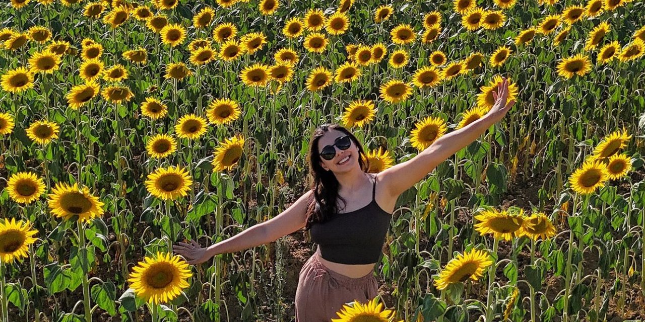 Konya'ya gelenler araçlarını sağa çekip fotoğraf çektiriyor. 5 il sarı tarlalara ev sahipliği yapıyor