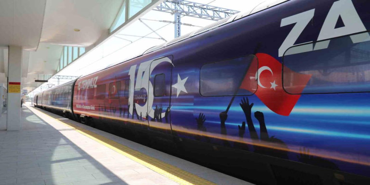 100 bin yolcu taşıyacak olan 15 Temmuz Demokrasi ve Milli Birlik Treni Konya'ya geliyor