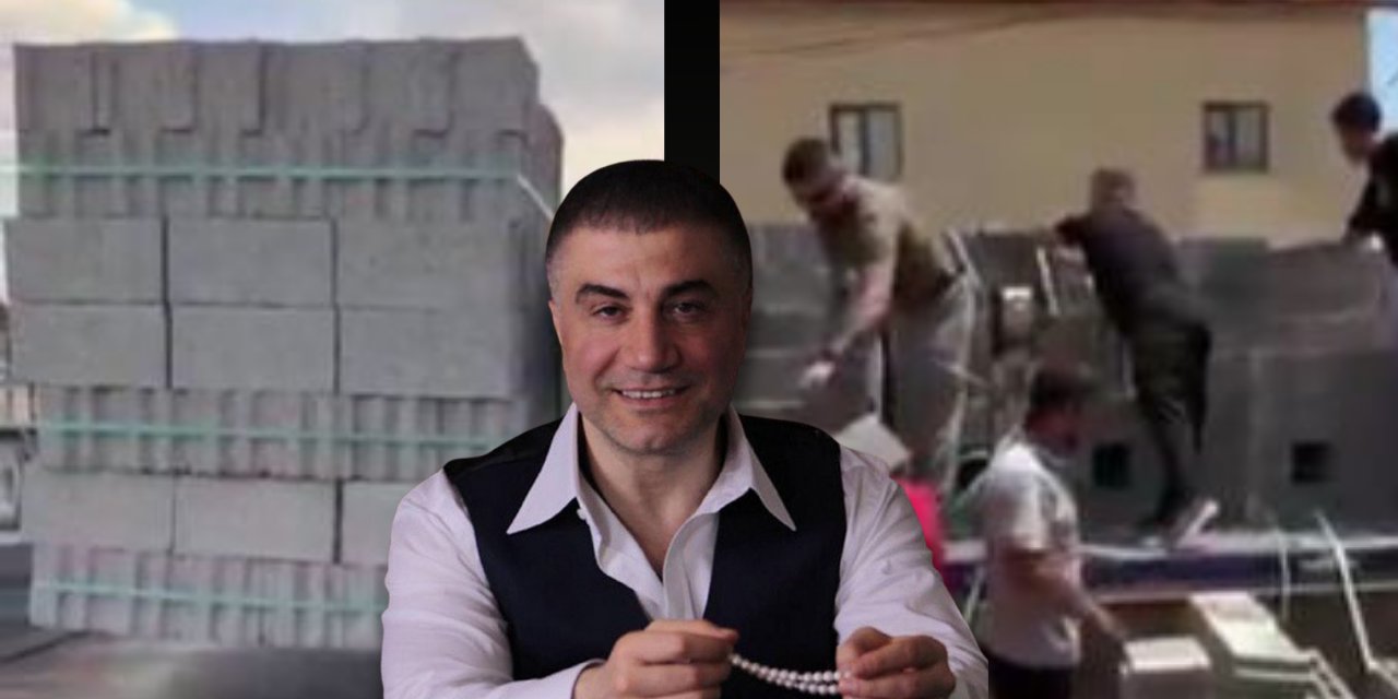 Sedat Peker'den Konya'ya yardım eli. Yangında evi zarar gören kadının duasını aldı
