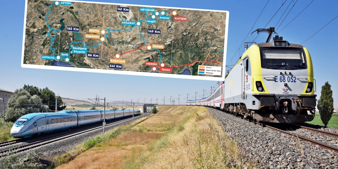 Konya'nın etrafı demir ağlarla örülüyor. YHT'nin kilit şehri gözünü yeni rotalara dikti