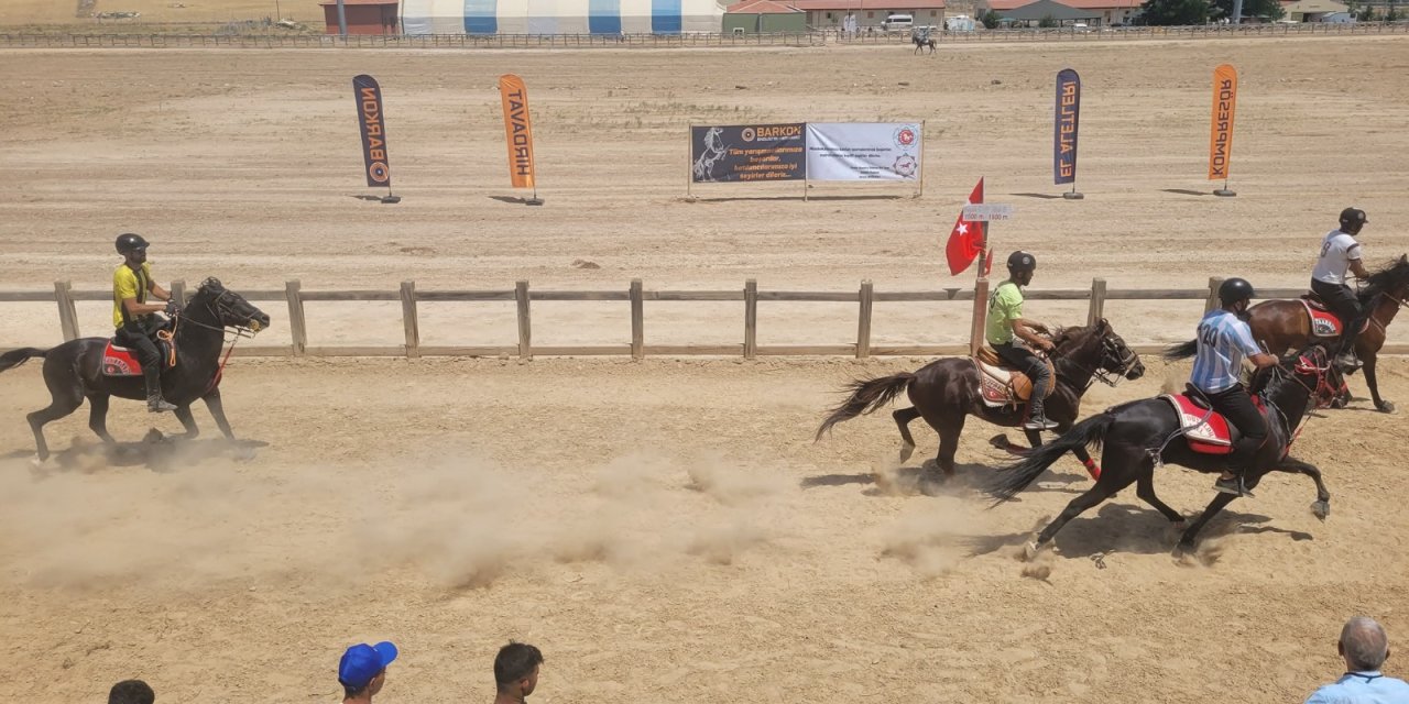Konya’daki bu atlar 48 yıldır koşuyor. Yarışa çok sayıda şehir katıldı