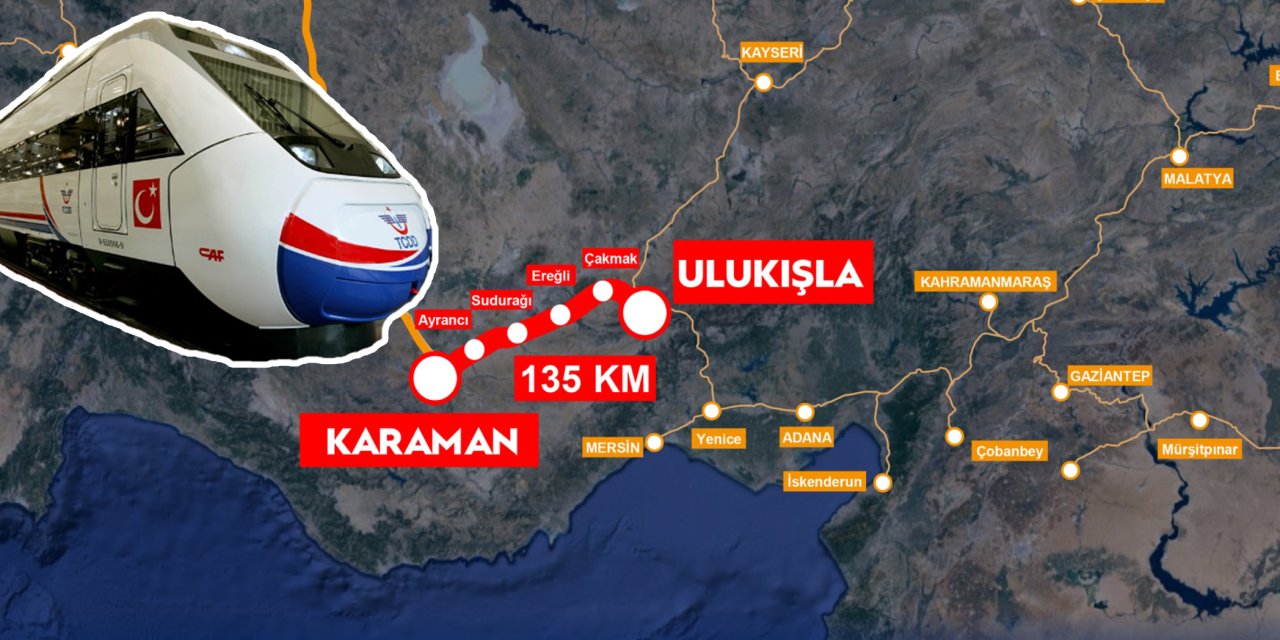 Konya ile Mersin bu tarihte kavuşacak. YHT'ye 120 milyar TL'lik yatırım geliyor