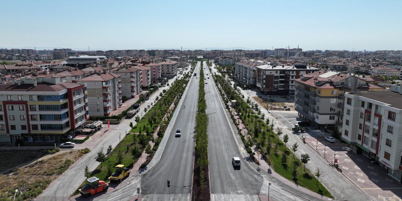 Konya'da araçların rot balans ayarını bozan yollar yeniden yapıldı. Ulaşım konforlu hale geldi