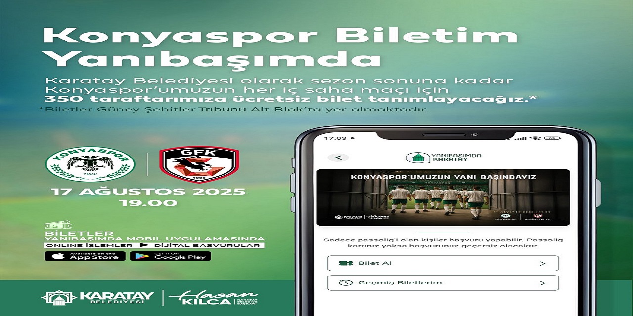 Konyaspor taraftarlarına jest! Ücretsiz maç bileti alabileceksiniz