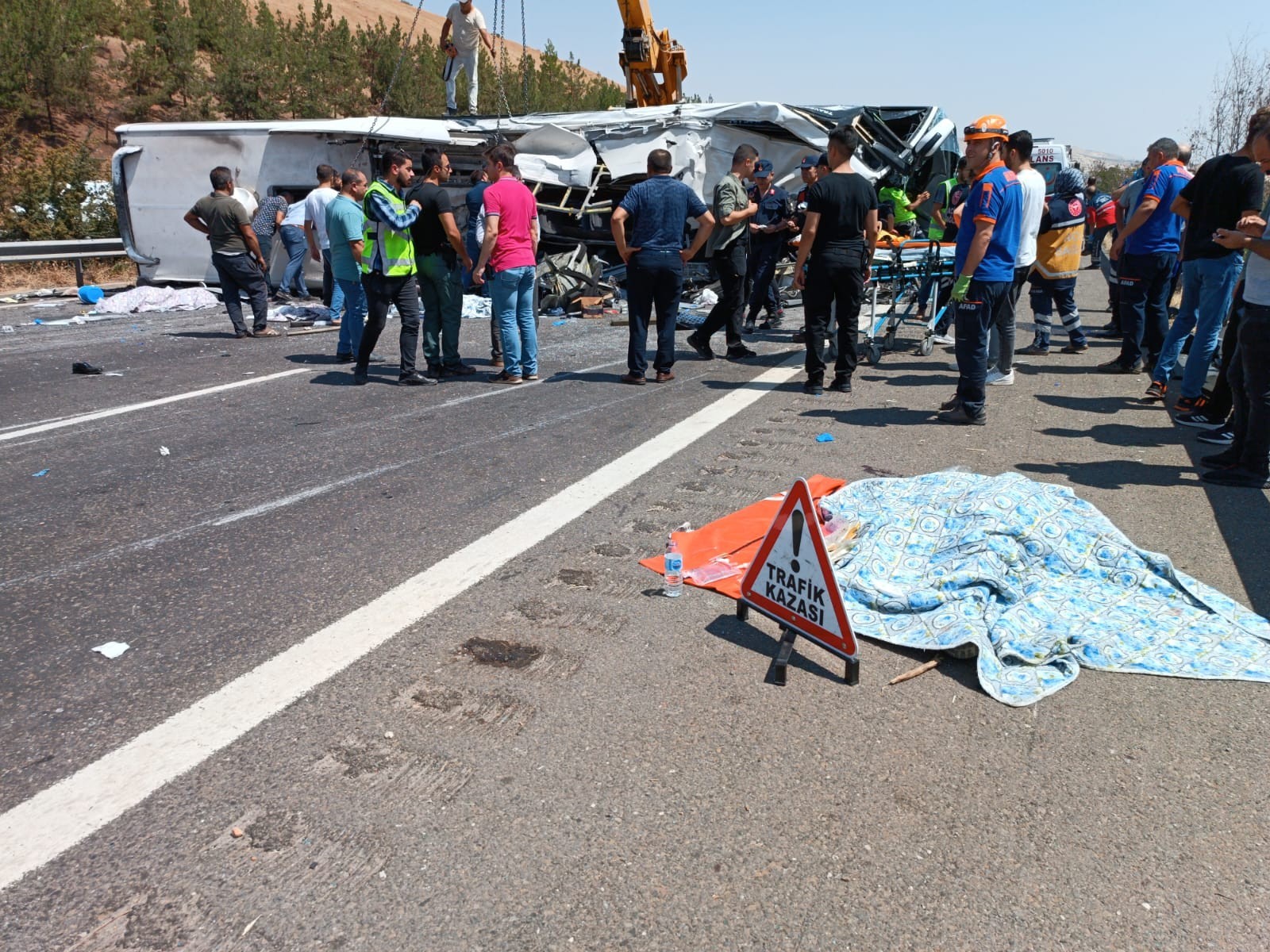 Kaza'da ölü sayısı 16'ya çıktı