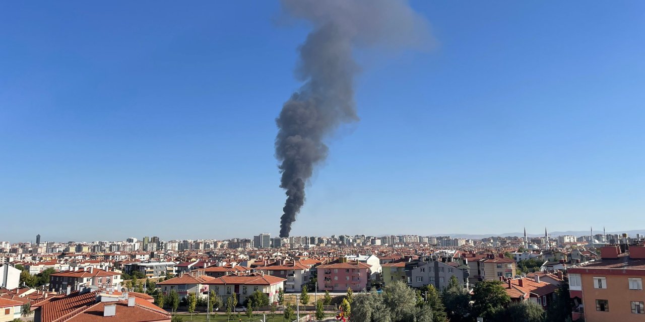 Konya Şeker Fabrikasında çıkan yangın söndürüldü