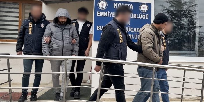 Konya’da internet dolandırıcılarına operasyon: 4 tutuklama