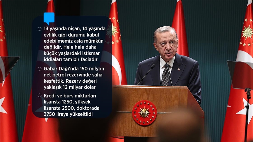 Kabine toplantısı sonrası Cumhurbaşkanı Erdoğan'dan önemli açıklamalar