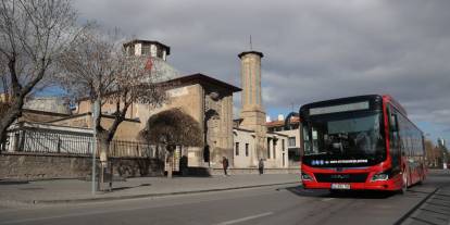 Konya'ya hoş geldin kampanyası. Öğrencilere toplu ulaşım ücretsiz