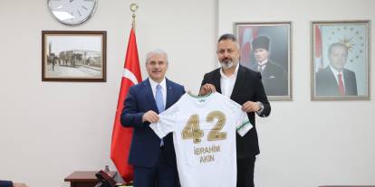 Konyaspor yönetiminden Vali Akın’a önemli ziyaret