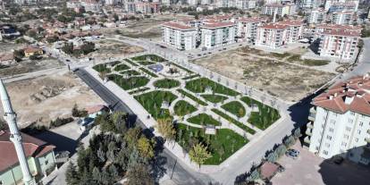 Konya'nın bu ilçesi giderek yeşilleniyor. İlçeye 2 park daha kazandırıldı