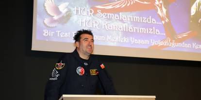 HÜRKUŞ Test Pilotu Özpala, NEÜ öğrencileriyle bir araya geldi