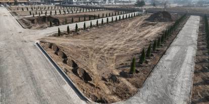 Konya'nın merkezindeki mezarlık büyüyor. 33 bin metrekarelik alanda çalışma başladı