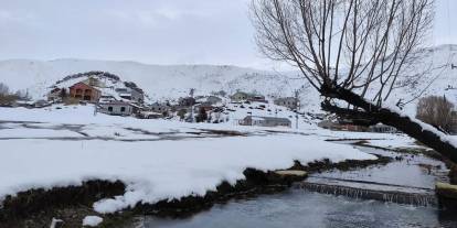 Burası Konya'nın Hisarlık yaylası. Kış günü içleri ısıtan manzara