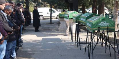 Konya'daki aile faciasında katledilen kişiler sonsuzluğa uğurlandı