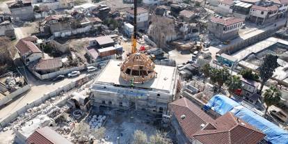 Depremlerde yıkılan tarihi, Konya ayağa kaldırıyor. Habib-i Neccar Camii ihya ediliyor