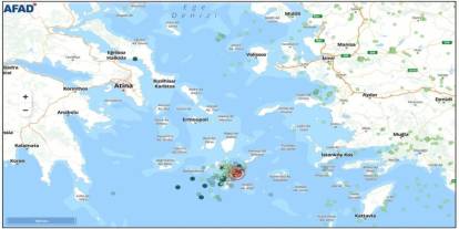 AFAD duyurdu! Ege Denizi'nde korkutan deprem