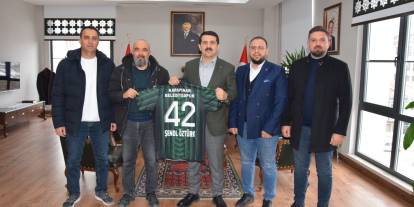 Karapınar Belediyespor'dan Kaymakam Öztürk'e ziyaret