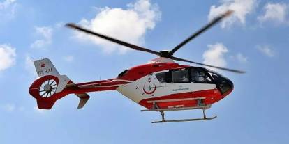 Konya'da ambulans helikopter hareketliliği; Kalp krizi geçiren hasta için havalandı