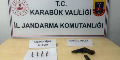 Ruhsatsız silahla yakalanan şahıs tutuklandı