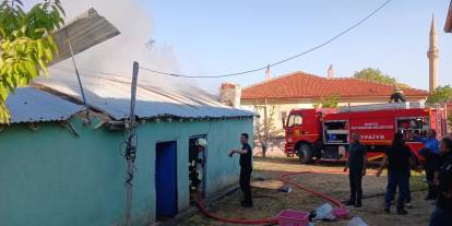 Felaket ucuz atlatıldı: Konya Kulu’da tandır evinde yangın