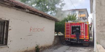 Konya'da müstakil evde yangın