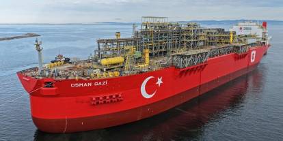 Osman Gazi geçiyor: Boğazı çift yönlü olarak kapandı