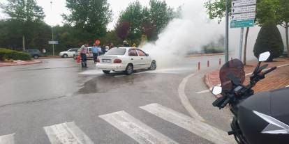Selçuk Üniversitesi'nde yangın paniği
