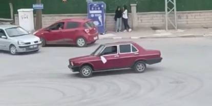 Konya'da drift atan sürücüye ceza yağdı