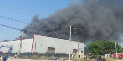 Kocaeli'de fabrika yangını