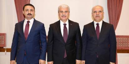 Konya Valisi Akın'dan Konya Adliyesine hayırlı olsun ziyareti