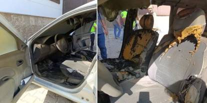 Dikkat! Unutulan cep telefonu otomobili böyle yaktı