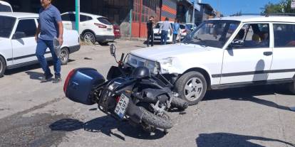 Beyşehir’de otomobille motosiklet çarpıştı: 1 yaralı