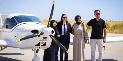 Konya'nın pilotları mezuniyet heyecanı yaşadı