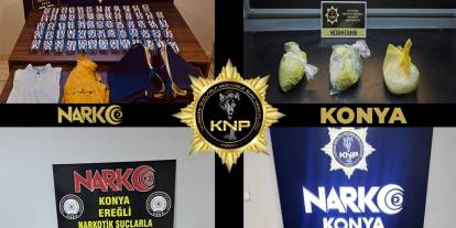 Konya’da zehire geçit yok. 82 operasyon, 68 tutuklama