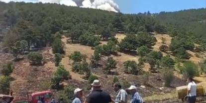 Konya'nın cennet ormanlarından alevler yükseliyor! Orman yangınına müdahale ediliyor