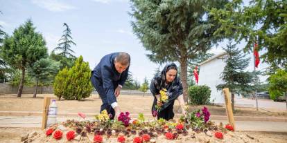 Konyalı orman şehidine İzmir'den vefa ziyareti