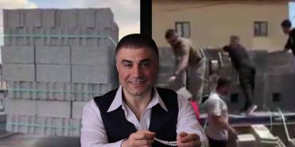 Sedat Peker'den Konya'ya yardım eli. Yangında evi zarar gören kadının duasını aldı
