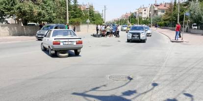 Konya’da motosiklet kazası. 2 kadın yaralandı