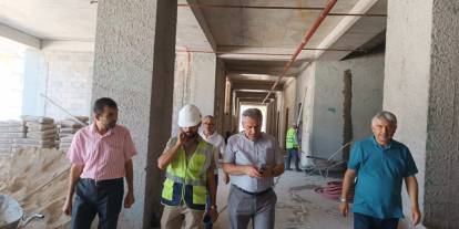 Konya İl Milli Eğitim Müdürü 32 derslikli yeni okulun inşaatını inceledi