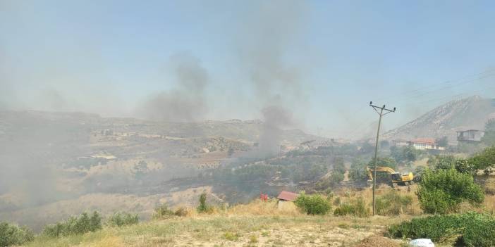Antalya’da evlere yakın bölgede yangın